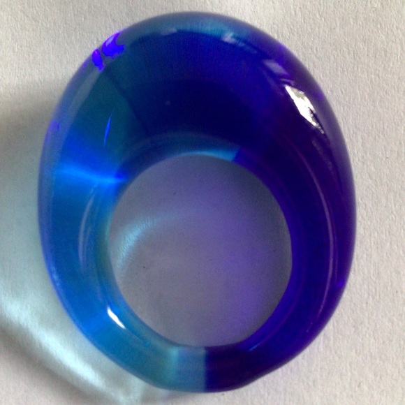 Murano glass size 6.5 glass ring. - Picture 2 of 6